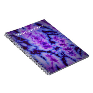 Cuaderno Tonos de tinte de abeto morado y azul