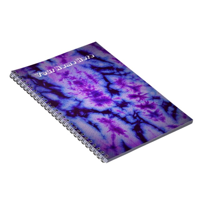 Cuaderno Tonos de tinte de abeto morado y azul (Lado Derecho)