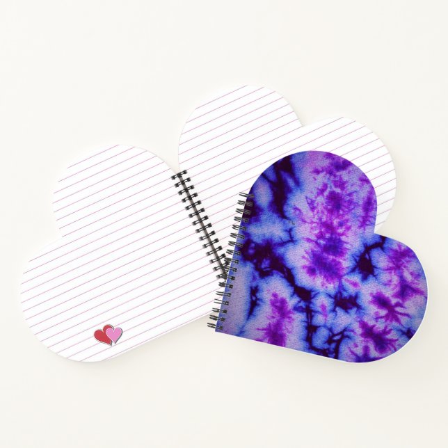Cuaderno Tonos de tinte de abeto morado y azul (Interior)