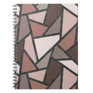 Cuaderno Tonos de vidrio de color marrón