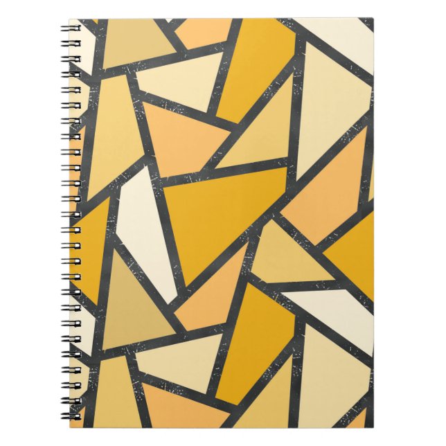 Cuaderno Tonos de vidrio manchado amarillo (Frente)