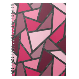Cuaderno Tonos de vidrio tintado rosa