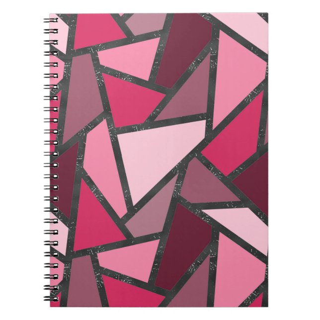 Cuaderno Tonos de vidrio tintado rosa (Frente)