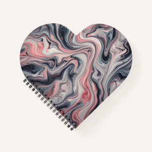 Cuaderno Tonos Giratorios de Rosa, Gris y Blanco