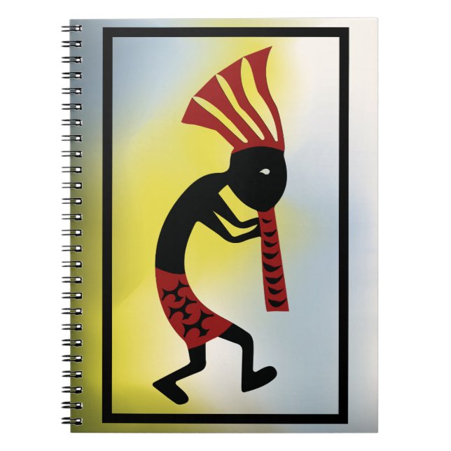 Cuaderno Tonos rojos y amarillos del bloc de notas Kokopell (Frente)