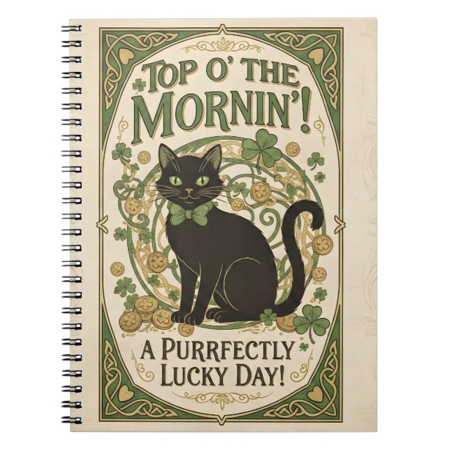 Cuaderno Top O' The Morning - St. Patrick's Day Notebook (Frente)