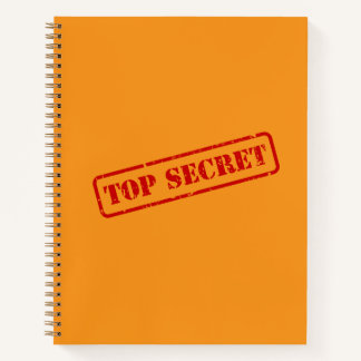 Cuaderno Top Secret Stamped Funny Fun Journal Notebook