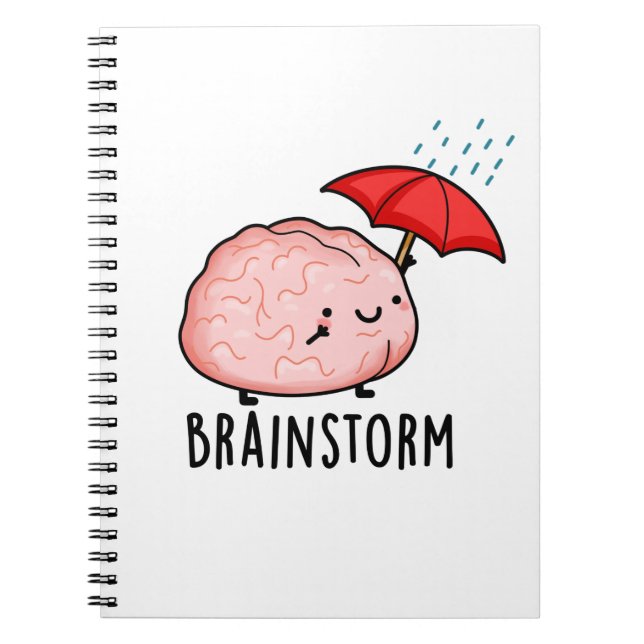 Cuaderno Tormenta Cerebral Chiste Anatomía Juego de Palabra (Frente)