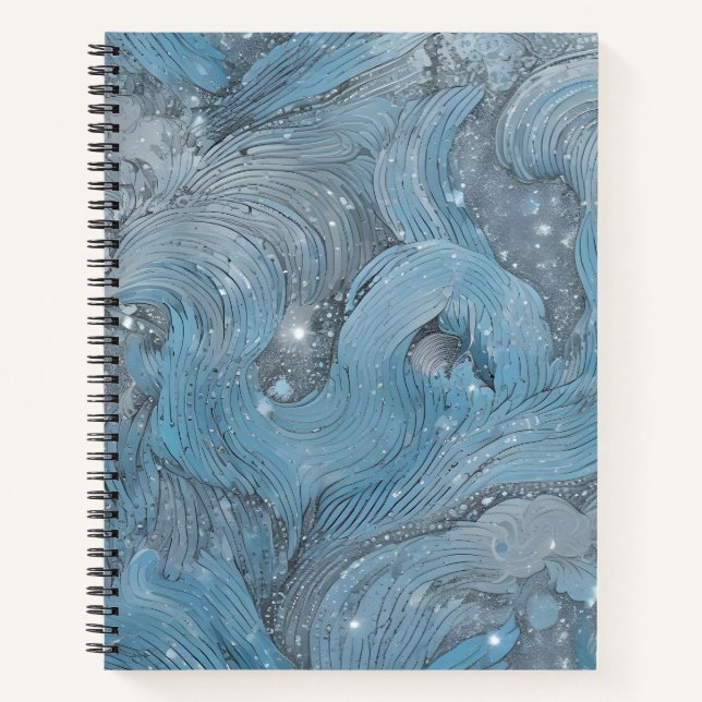 Cuaderno Tormenta de Azul y Plata (Anverso)
