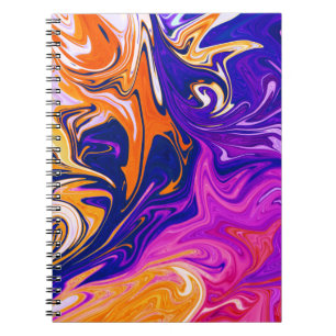 Cuaderno Tormenta de colores   Mejor pintura colorida abstr