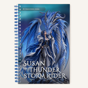 Cuaderno Tormenta de dragón de fantasía Aventura mitológica
