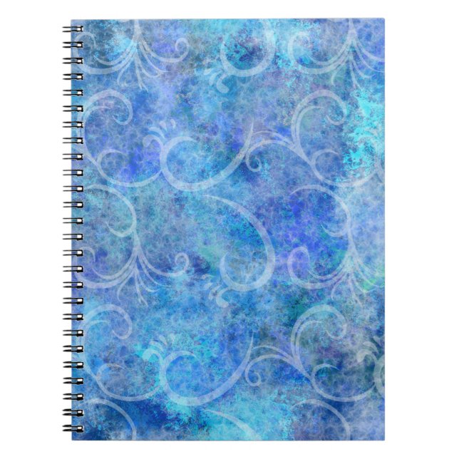 Cuaderno Tormenta de invierno victoriana Filigree Swirls B (Frente)