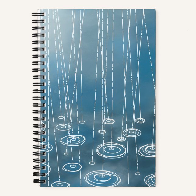 Cuaderno Tormenta de lluvia azul (Anverso)