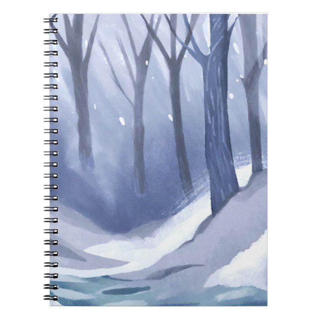 Cuaderno Tormenta De Nieve En El Bosque (Frente)