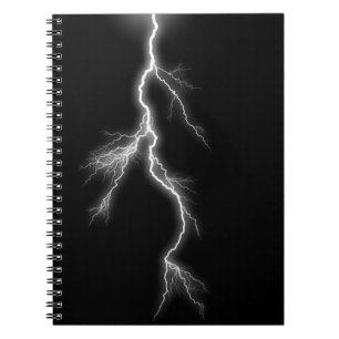 Cuaderno Tornillo relámpago, cielo negro