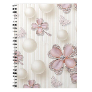 Cuaderno Tornillos de 4 hojas de diamante rosa