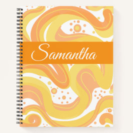 Cuaderno Tornillos naranjas Y Amarillos Con Puntos