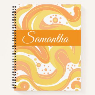 Cuaderno Tornillos naranjas Y Amarillos Con Puntos