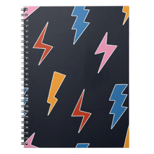 Cuaderno Tornillos roscados sin soldadura, relámpagos dibuj