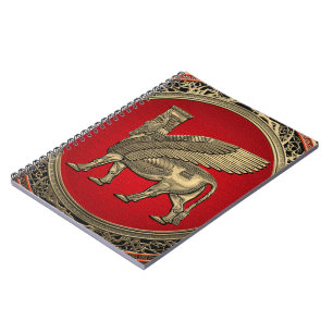 Cuaderno Toro alado asirio - Lamassu dorado
