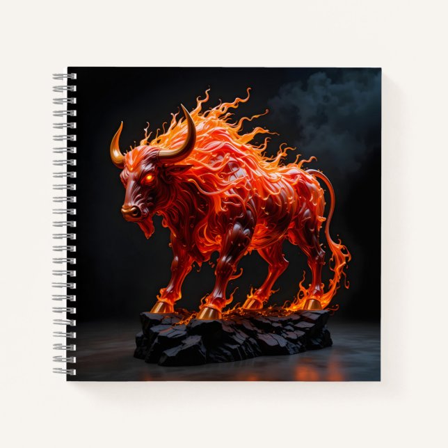 Cuaderno Toro de Fuego Mítico (Anverso)