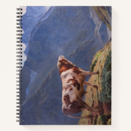 Cuaderno Toro en los Alpes (por Eugène Burnand)