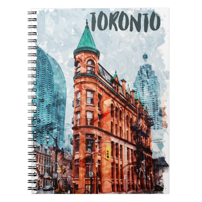 Cuaderno Toronto Ontario Canada Travel Watercolor (Frente)