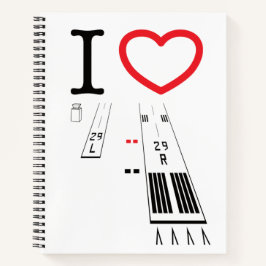 Cuaderno Torrance Airport Runways 29L - 29R / 11L - 11R