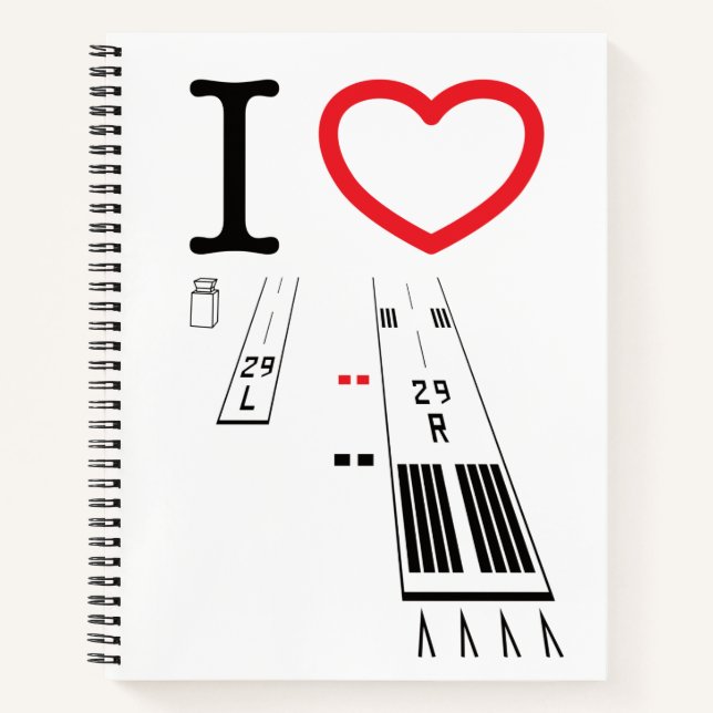 Cuaderno Torrance Airport Runways 29L - 29R / 11L - 11R (Anverso)