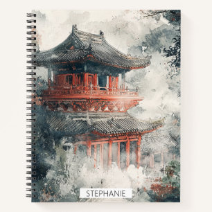 Cuaderno Torre de la Montaña Carmesí Tinta Lavada (1)