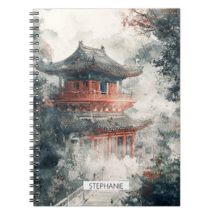Cuaderno Torre de la Montaña Carmesí Tinta Lavada (1)