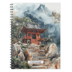 Cuaderno Torre de la Montaña Carmesí Tinta Lavada (2)