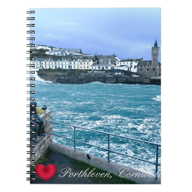 Cuaderno Torre De Reloj Porthleven + Esperando Escultura De (Frente)