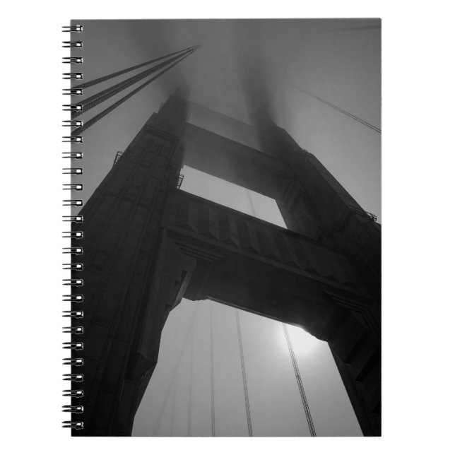 Cuaderno Torre del puente Golden Gate en la niebla - San Fr (Frente)