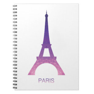 Cuaderno Torre Eiffel abstracta