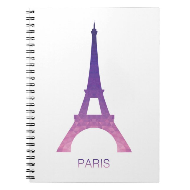Cuaderno Torre Eiffel abstracta (Frente)