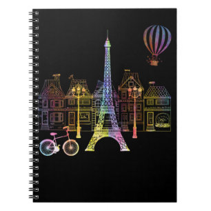 Cuaderno Torre Eiffel Ama Francia Mujeres París