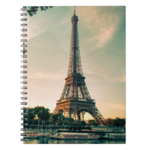 Cuaderno Torre Eiffel arrojar almohada
