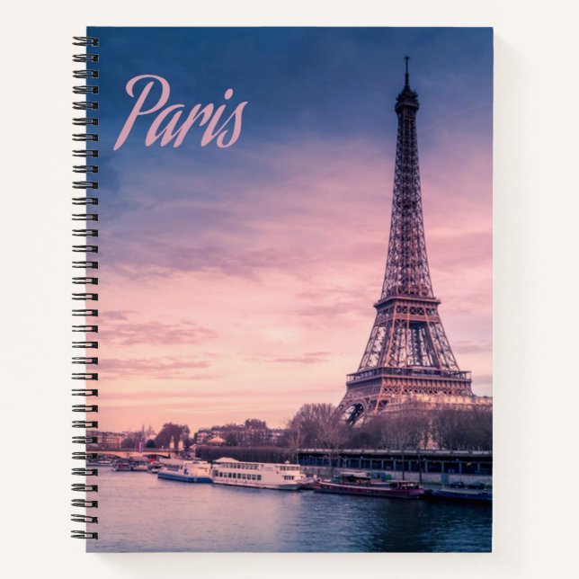 Cuaderno Torre Eiffel de Francia de París (Anverso)