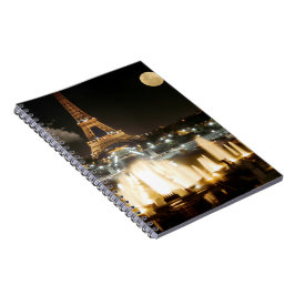 Cuaderno Torre Eiffel de noche