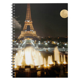 Cuaderno Torre Eiffel de noche