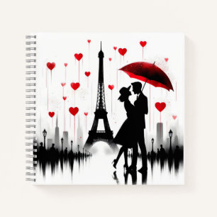 Cuaderno Torre Eiffel de París Valentines