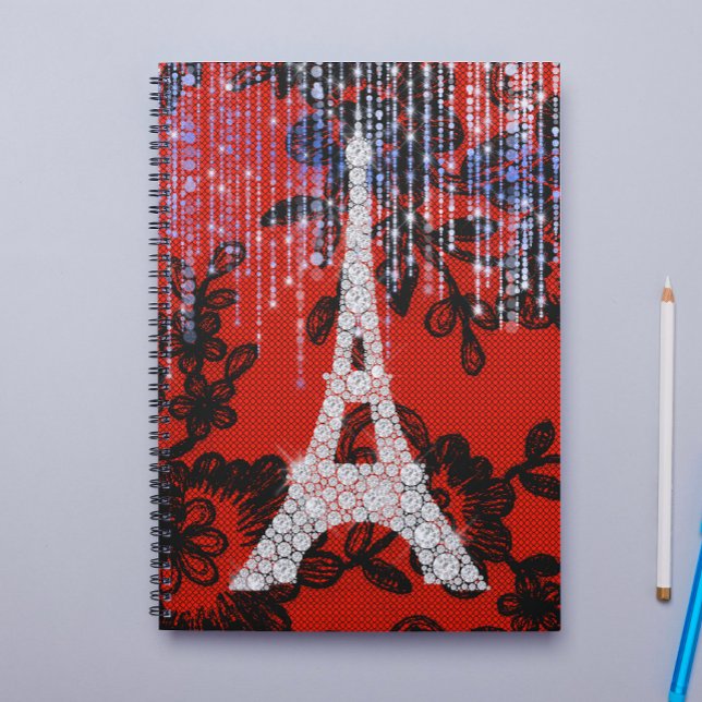 Cuaderno Torre Eiffel en la encaja (Subido por el creador)