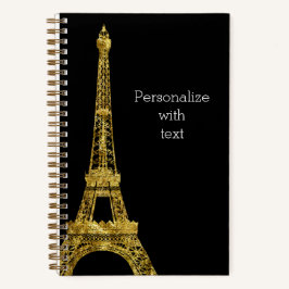 Cuaderno Torre Eiffel Glam Gold
