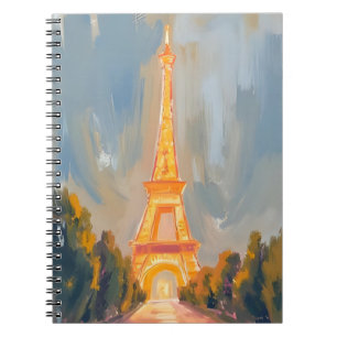 Cuaderno Torre Eiffel   París Francia Pintura Acuarela