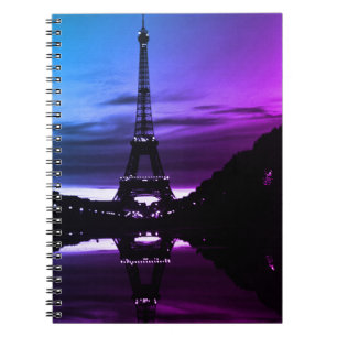 Cuaderno Torre Eiffel París Francia vintage reflexión