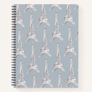 Cuaderno Torre Eiffel París Patrón francés