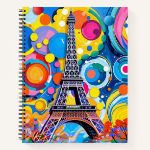 Cuaderno Torre Eiffel Pop Art
