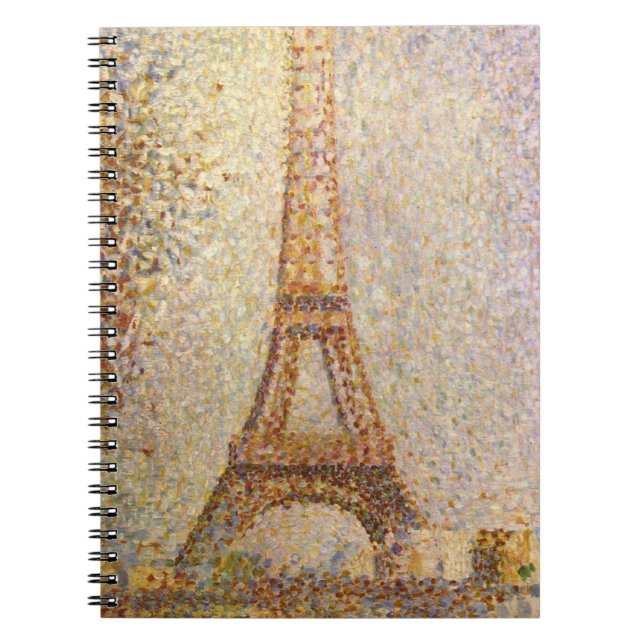 Cuaderno Torre Eiffel por Georges Seurat, Bella Artes de la (Frente)