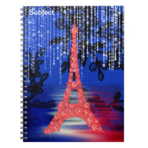 Cuaderno Torre Eiffel Rojo